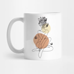 Feminine Minimalist Modern Self Love Mug